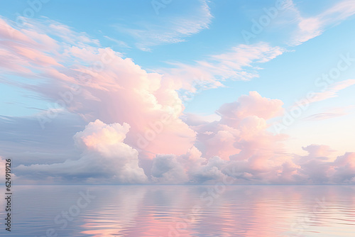 Pastel Cloud Serenity, Transparent background. generative AI © Tor Gilje