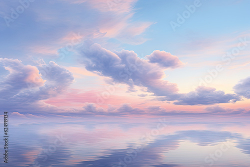 Pastel Cloud Serenity, Transparent background. generative AI