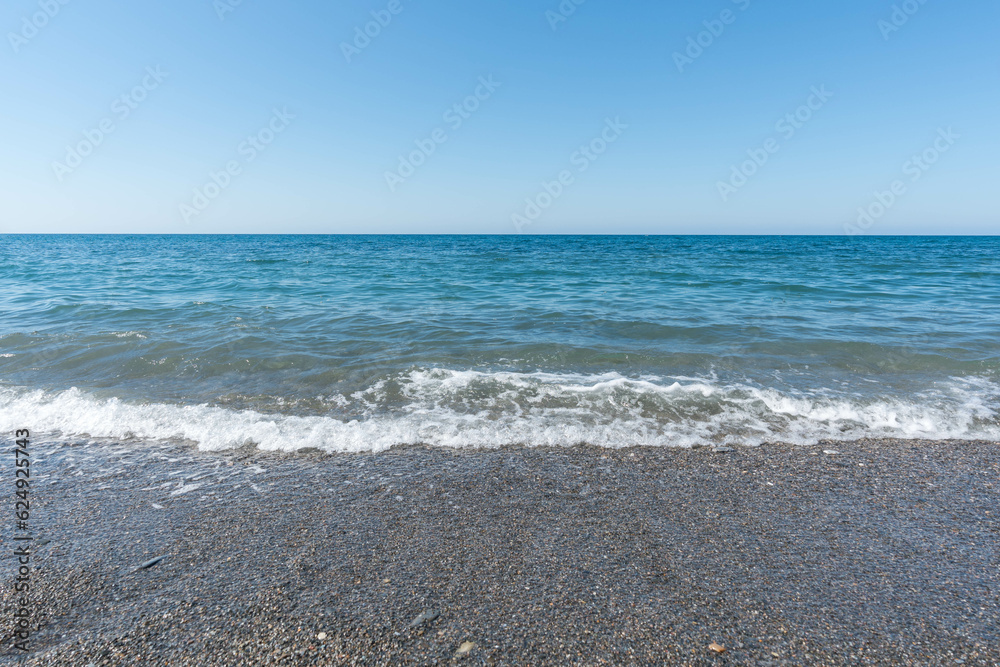 coast of the mediterranean sea in Spain coast of the mediterranean sea in Spain