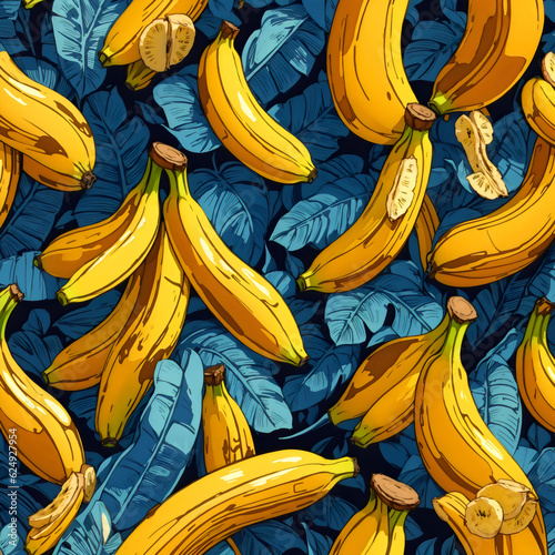 banana-haven-mosaic-art-seamless-and-symmetric-stock-photograph