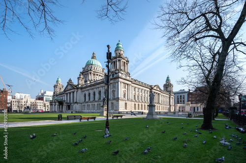 Belfast City Hall is the civic building of Belfast City Council located in Donegall Square, Belfast, Northern Ireland.