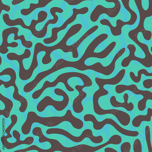 Seamless pattern with exotic animal skin. Hand drawn vector illustration.