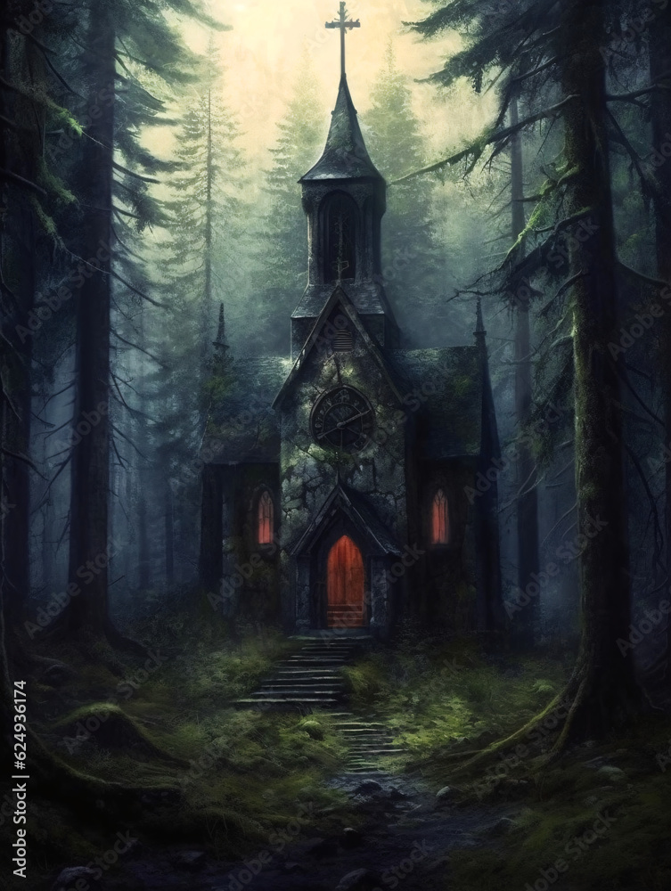 Dark and Creepy Medieval Church Dark and Creepy Medieval Church