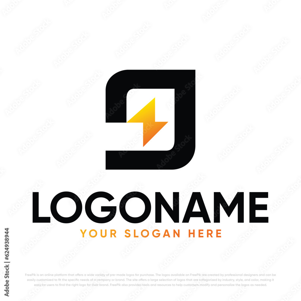 G Bolt Logo Design G Bolt Logo Design