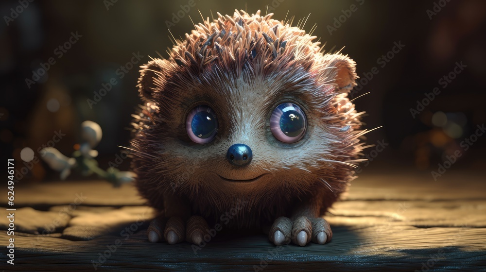 cute baby hedgehog. Created with Generative AI. cute baby hedgehog. Created with Generative AI.