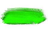 Green oil brush stroke