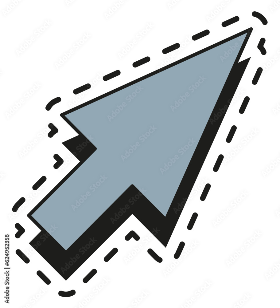 UX interface element. Vector sticker with white outline, lineal style illustration UX interface element. Vector sticker with white outline, lineal style illustration
