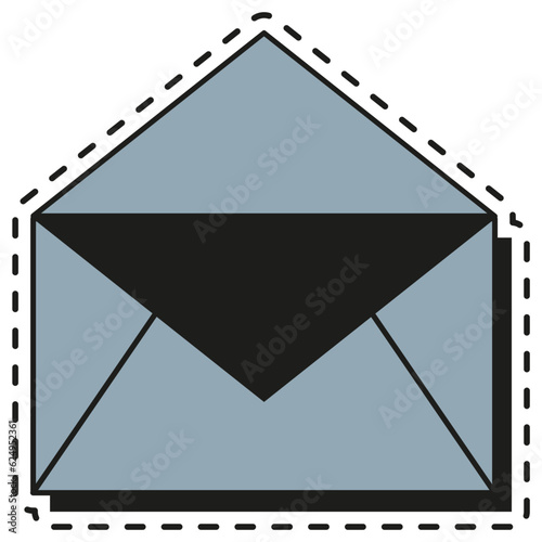 UX interface element. Vector sticker with white outline, lineal style illustration photo