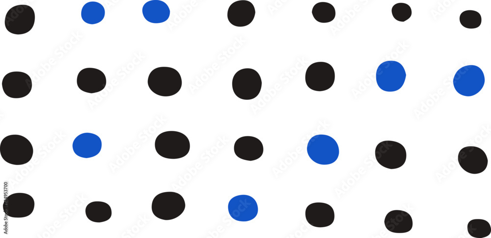 Abstract texture with blue and black circles Abstract texture with blue and black circles