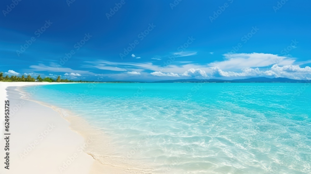 The beach is by the sea. AI generated The beach is by the sea. AI generated