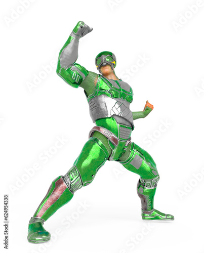 orc soldier from the deep is ready for action