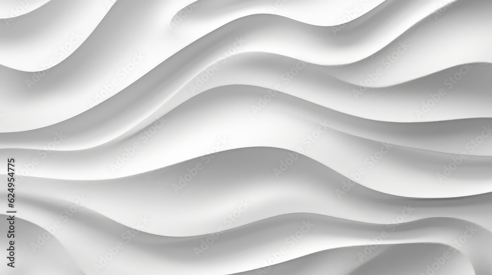 White abstract texture, white waves, background