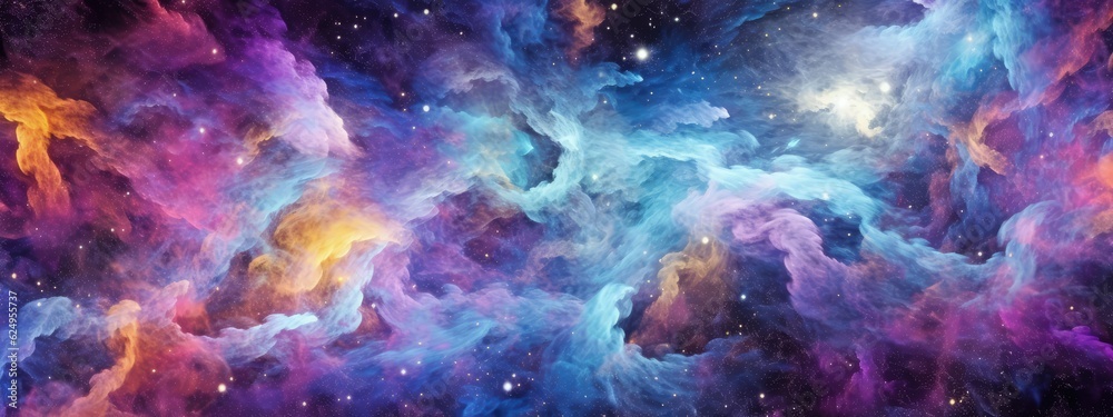 Colorfu space galaxy cloud nebula. Digital ai art Colorfu space galaxy cloud nebula. Digital ai art