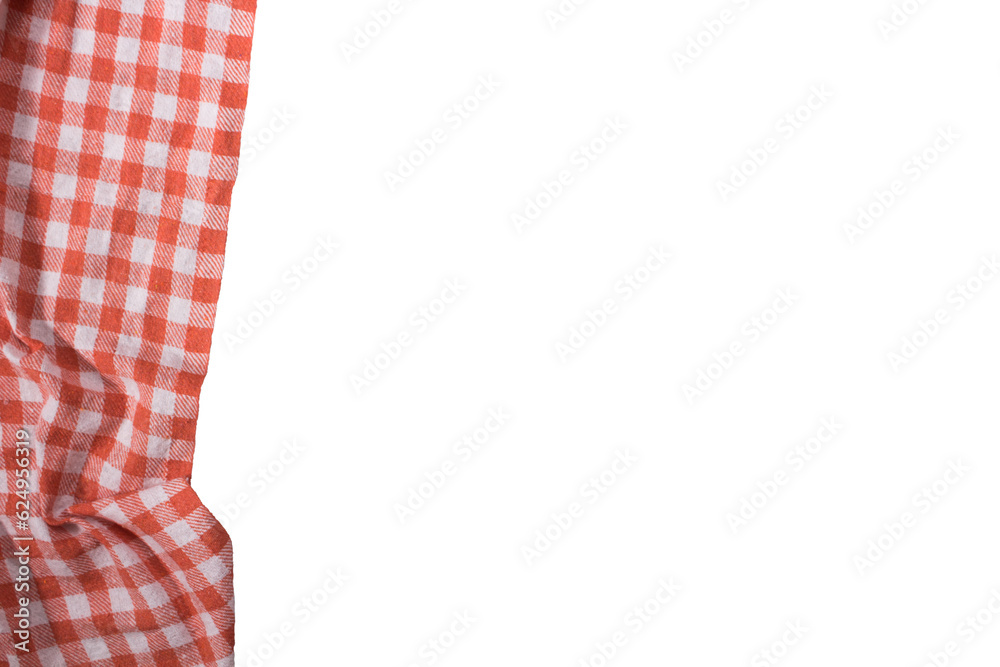 Part of orange checkered napkin, red and white untucked with transparencies, PNG format
Part of orange checkered napkin, red and white untucked with transparencies, PNG format