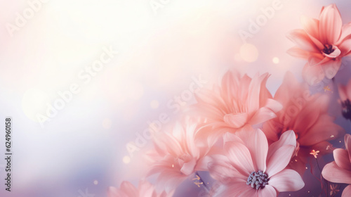 Unscharfes und undeutliches Hintergrund Bild mit Blumen mit Platz für Text oder Produkt © Karat