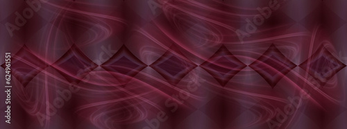 Flowing on purple geometric digital illustration