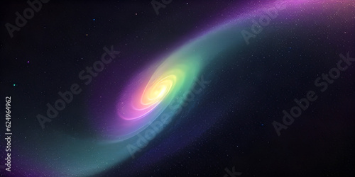 planet in space spiral galaxy background
