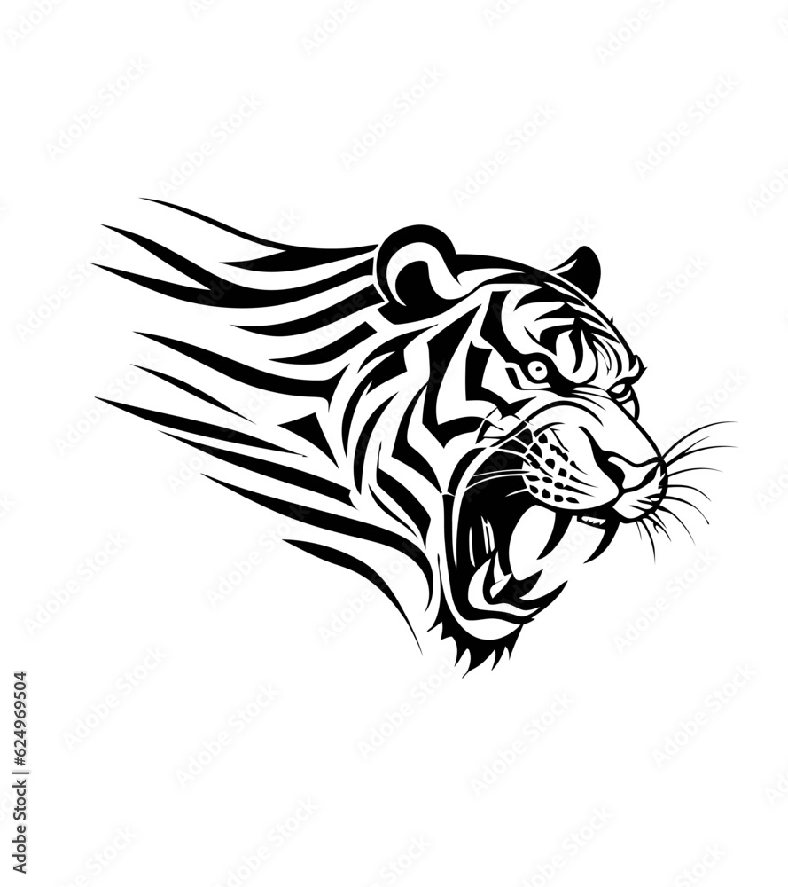 Tribal Tiger Vector