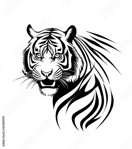 Tribal Tiger Vector
