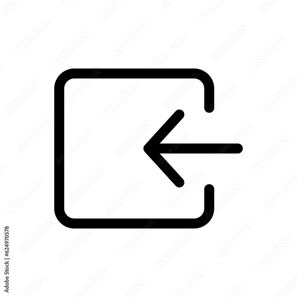 Login icon vector isolated on white background Login icon vector isolated on white background
