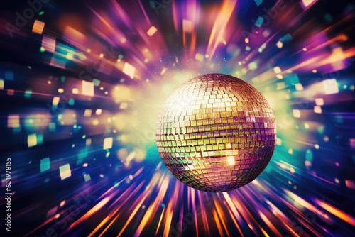Shiny Disco Ball Abstract Background