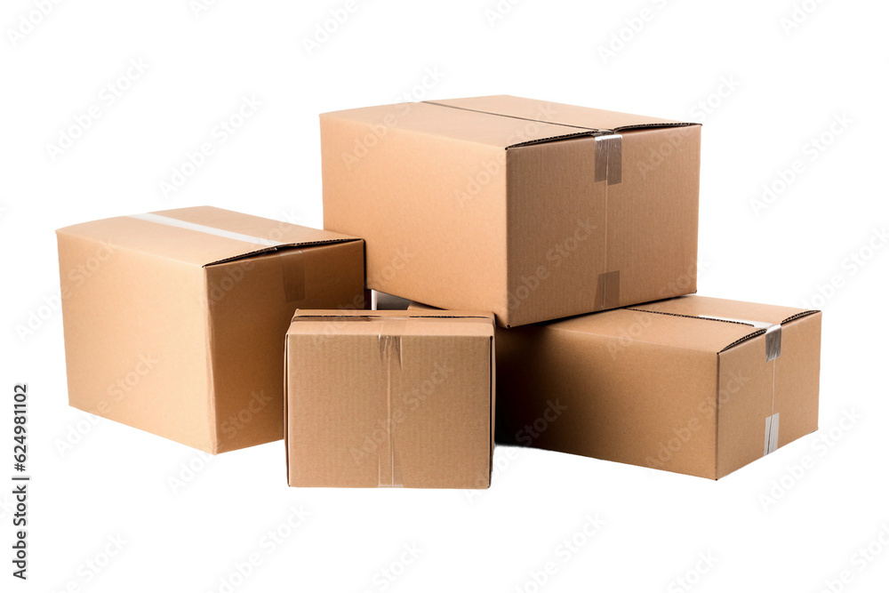 Carton. isolated object, transparent background Carton. isolated object, transparent background
