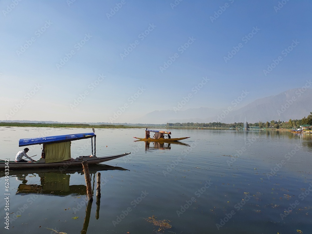 Fototapeta premium boats in dal