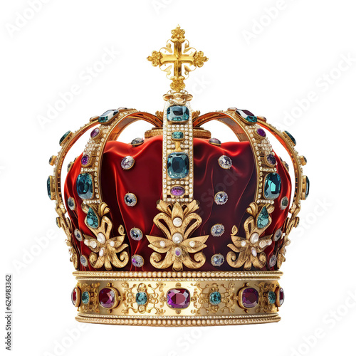 Crown jewel. isolated object, transparent background