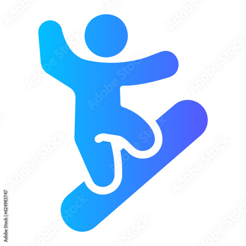 snowboarding Gradient icon