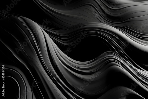 Luxury black and white abstract wallpaper. Generative AI 