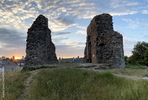 Stone Christchurch Castle and Norman House in Dorset, build in about 1300