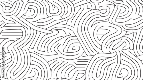 seamless vector pattern of simple systematic lines designed in a minimalist style on white background