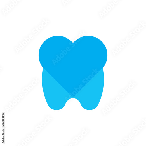 love dental logo vector illustration.