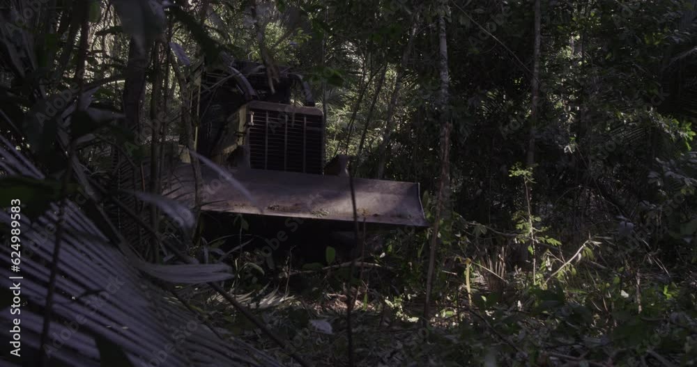 Bulldozer Destroy's Amazon Rainforest Bulldozer Destroy's Amazon Rainforest