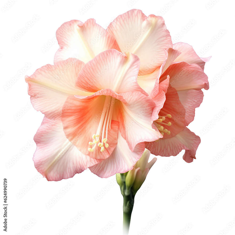 Gladiolus flower. isolated object, transparent background
