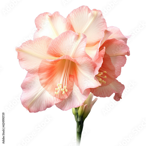 Gladiolus flower. isolated object  transparent background