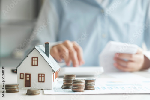 Property Insurance And Tax Money. House Investment Growth photo