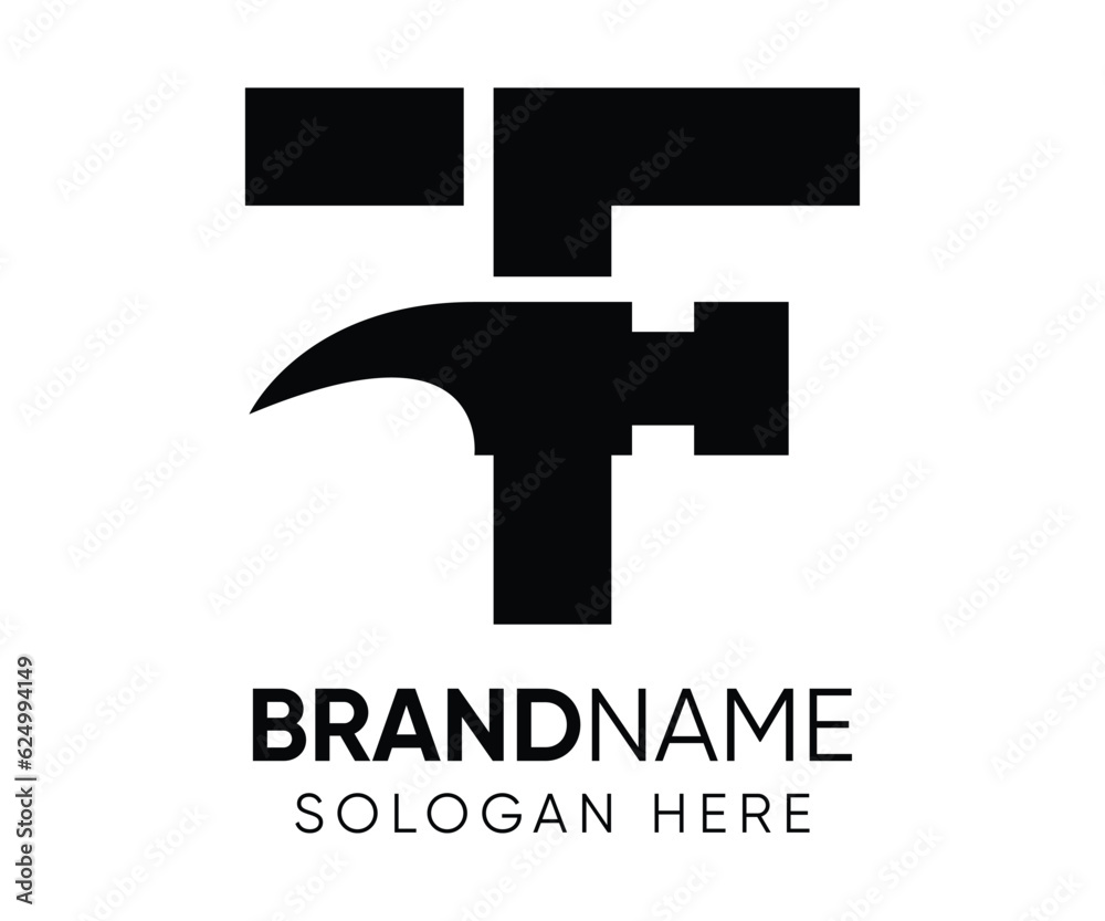 T T F initial logo design vector template T T F initial logo design vector template