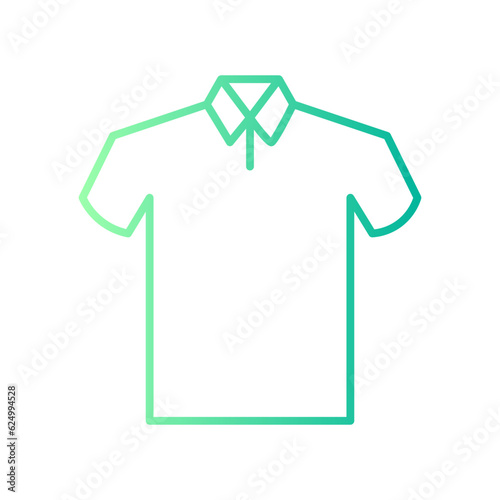 polo shirt gradient icon