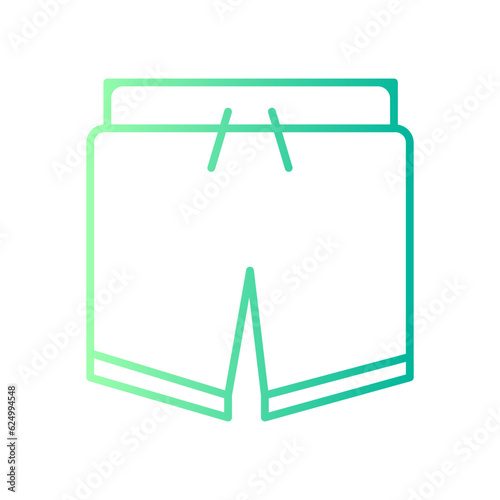 swim shorts gradient icon
