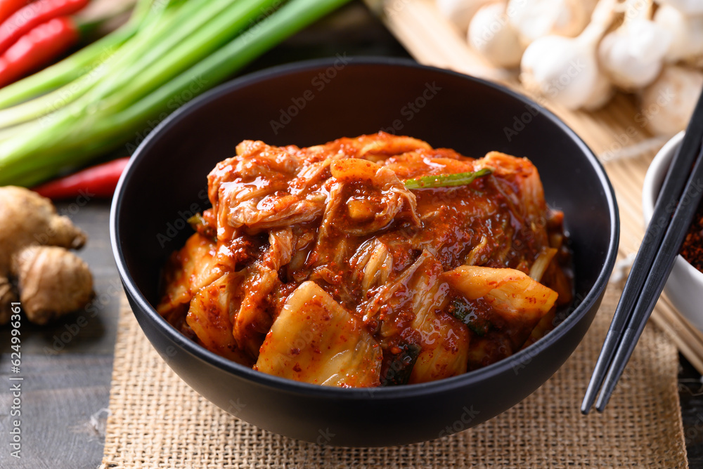 Kimchi cabbage, Korean homemade side dish food Kimchi cabbage, Korean homemade side dish food
