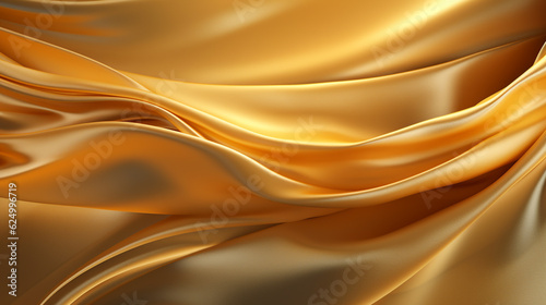 Gold silk folding wallpaper