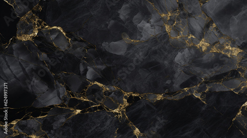 Black and gold marble texture background