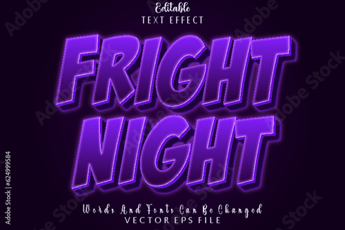 Wallpaper Mural Fright Night Editable Text Effect Emboss Cartoon Style Torontodigital.ca
