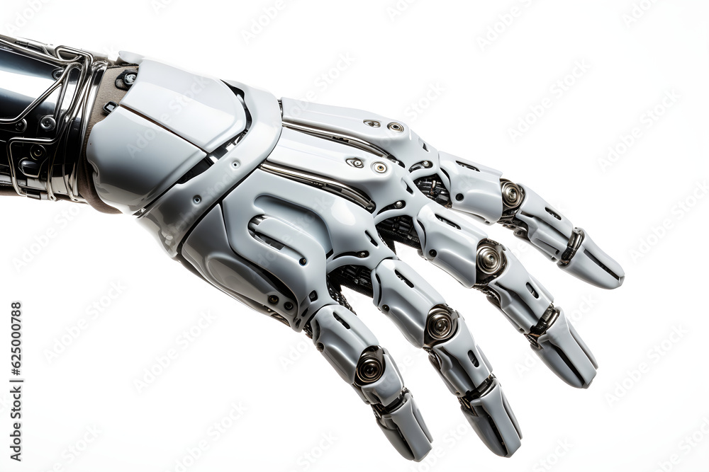 Mechanical Robotic Hand and Metal Arm
