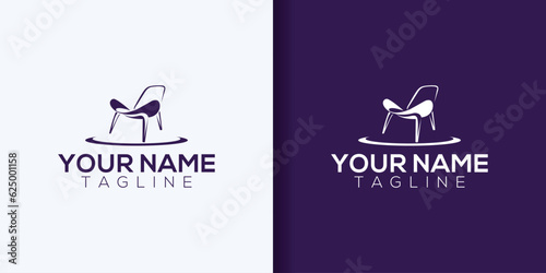 Furniture logo design with creative concept