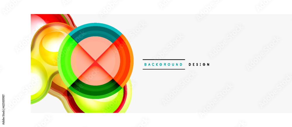 Circle pattern background. Abstract backgrounds bundle for wallpaper, banner, background, landing page, wall art, invitation, prints, posters