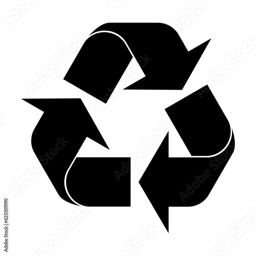 Recycle vector icon recycling garbage symbol environment for graphic design, logo, web site, social media, mobile app, ui illustration