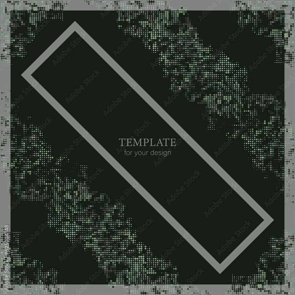 Naklejka premium Abstract design with abstract elements and lines. Design for packaging, technical, magazine cover, cover, template, polygraphy, typography