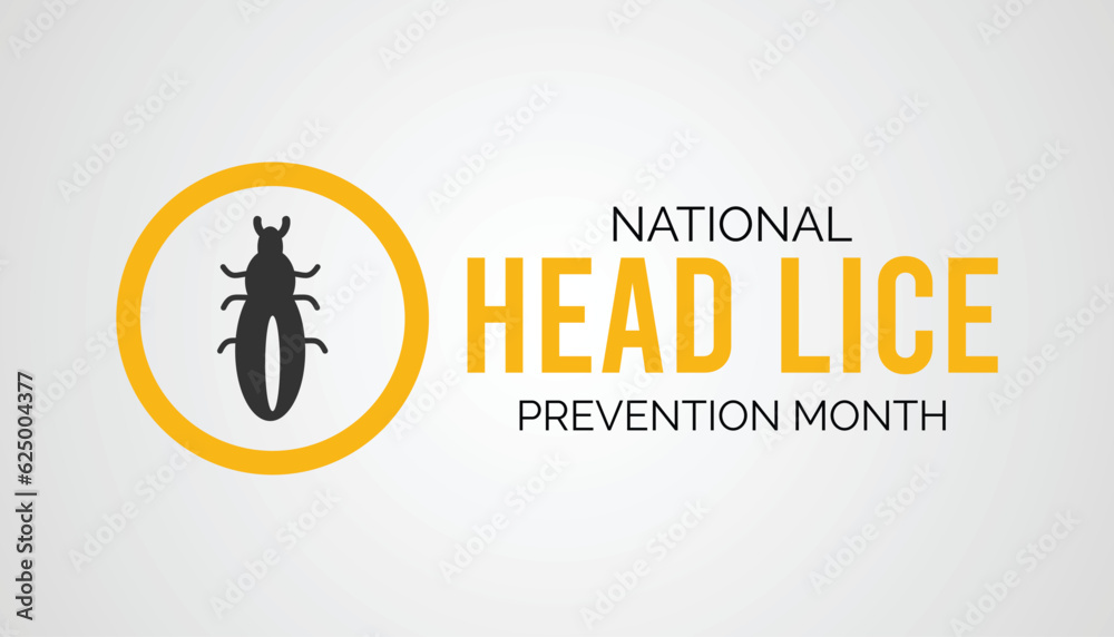 National Head Lice (PEDICULOSIS) prevention month observed each year during September. banner, poster, card, background design.